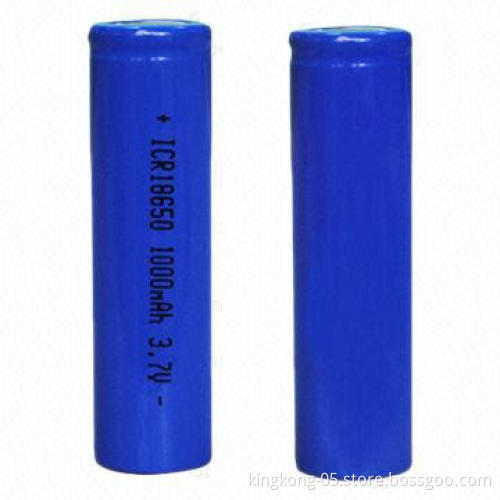 3.7V Li-ion Rechargeable Battery with 1,000mAh Capacity